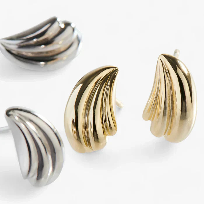 Kvinnors Örhängen Tidlös Design i Silver eller Guld-3