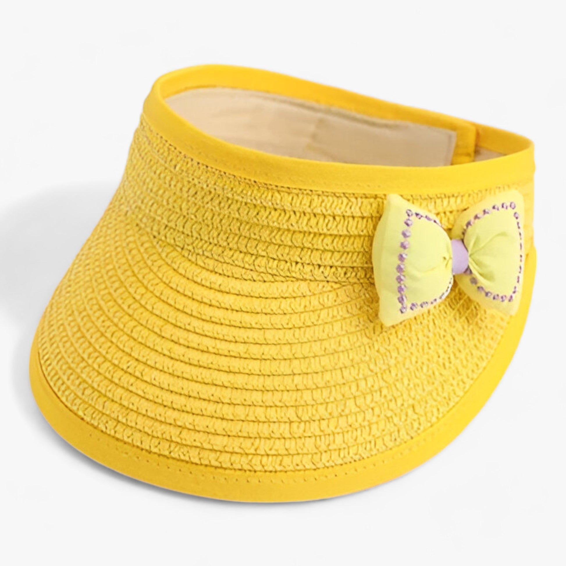 Flickors Sommarhatt i Lätt Halm med Slingdesign – Solskydd för Utomhusaktiviteter och Stranddagar 5
