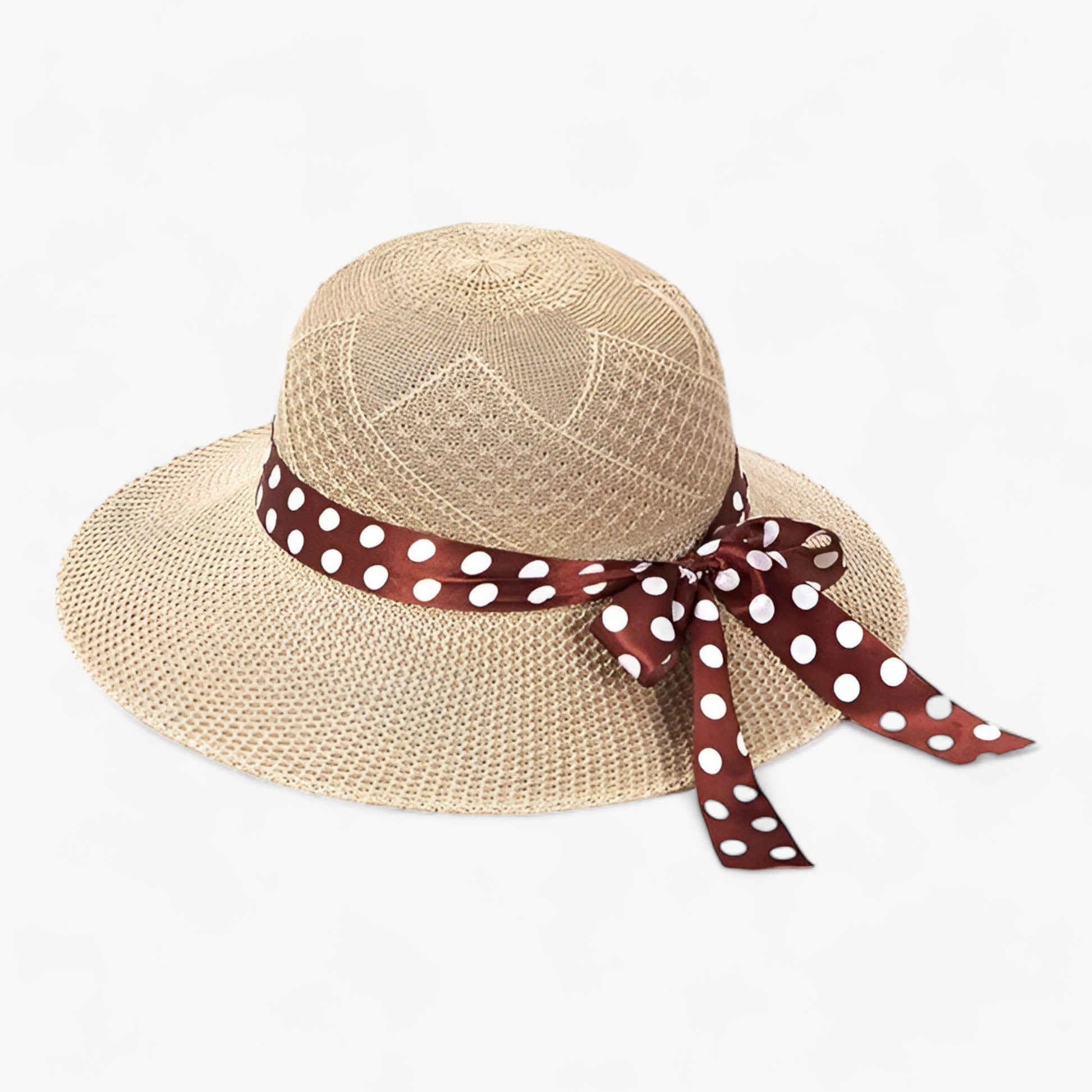 Flickhatt Strandhatt Bred Brätte Andningsbart Halm 8