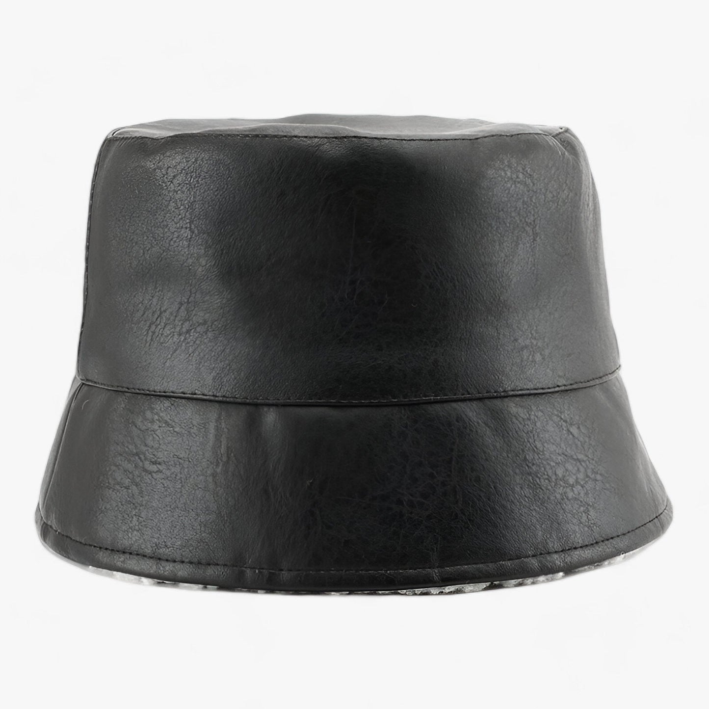 Kvinnors Vändbar Läderhatt Elegant Justerbar Stil-2