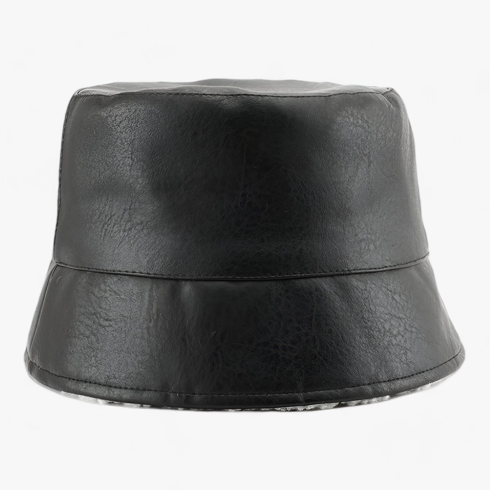 Kvinnors Vändbar Läderhatt Elegant Justerbar Stil-2