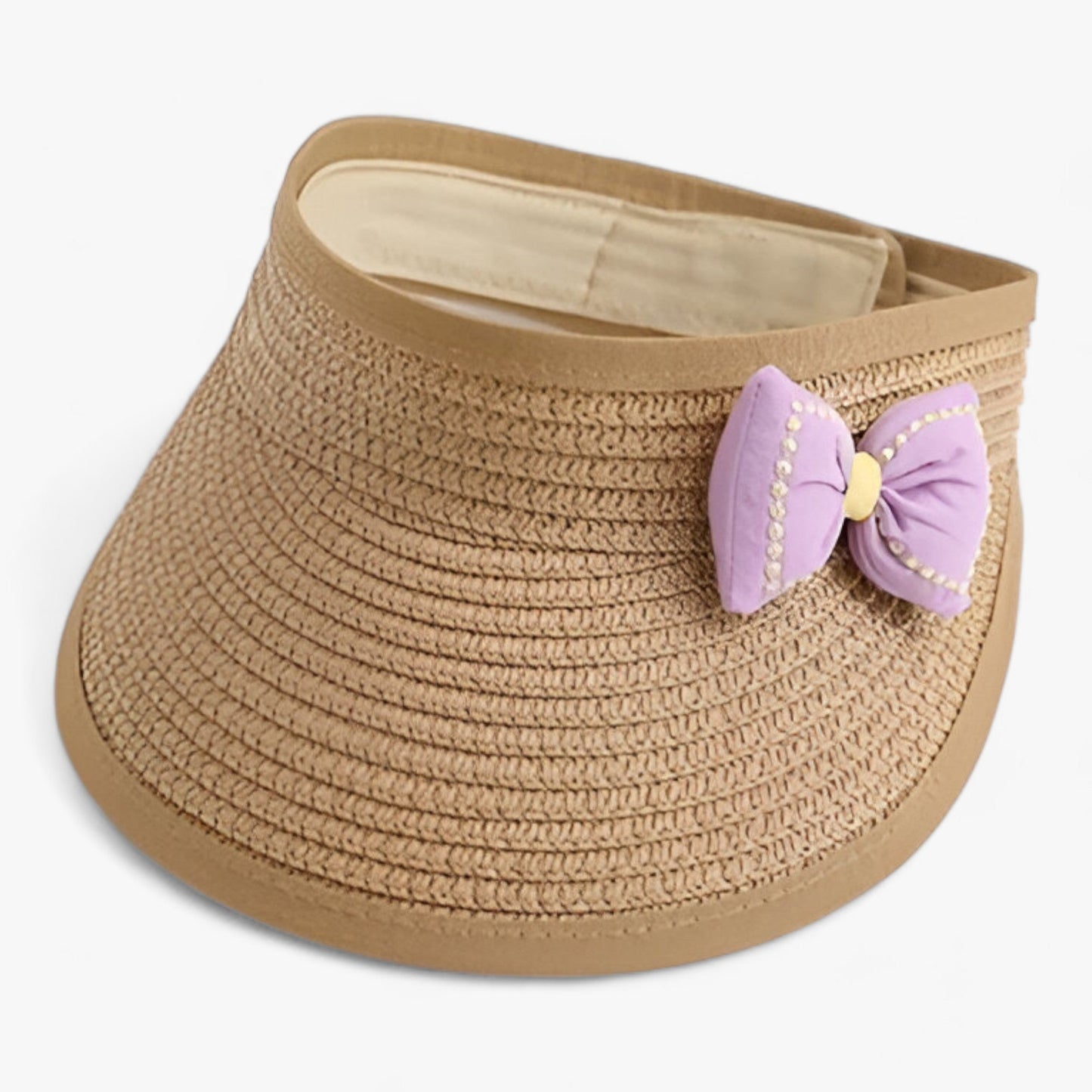 Flickors Sommarhatt i Lätt Halm med Slingdesign – Solskydd för Utomhusaktiviteter och Stranddagar 12