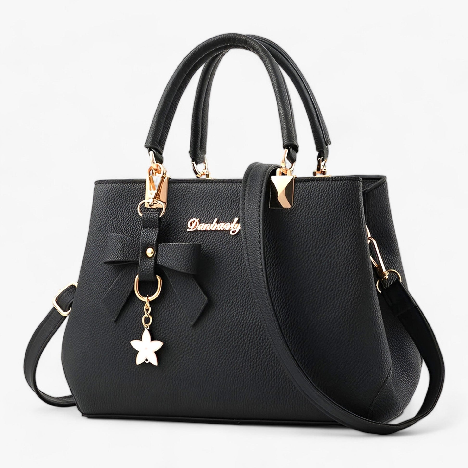 Dam Axelväska Blommönster Multifunktionell Syntetiskt Material-3