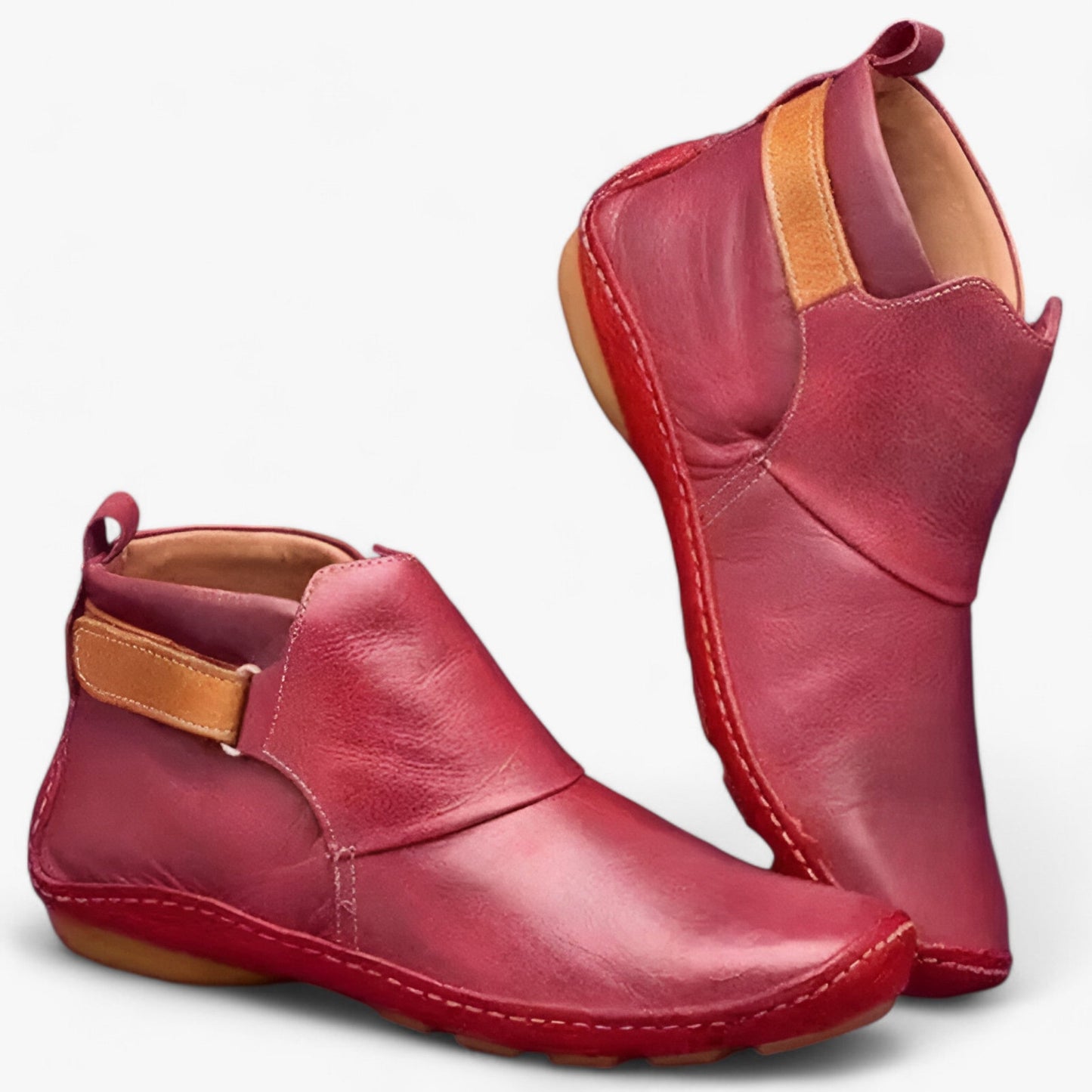 Variant image for Kvinnors Boho Stövlar Slip-On med Broderi Artificiell PU-33