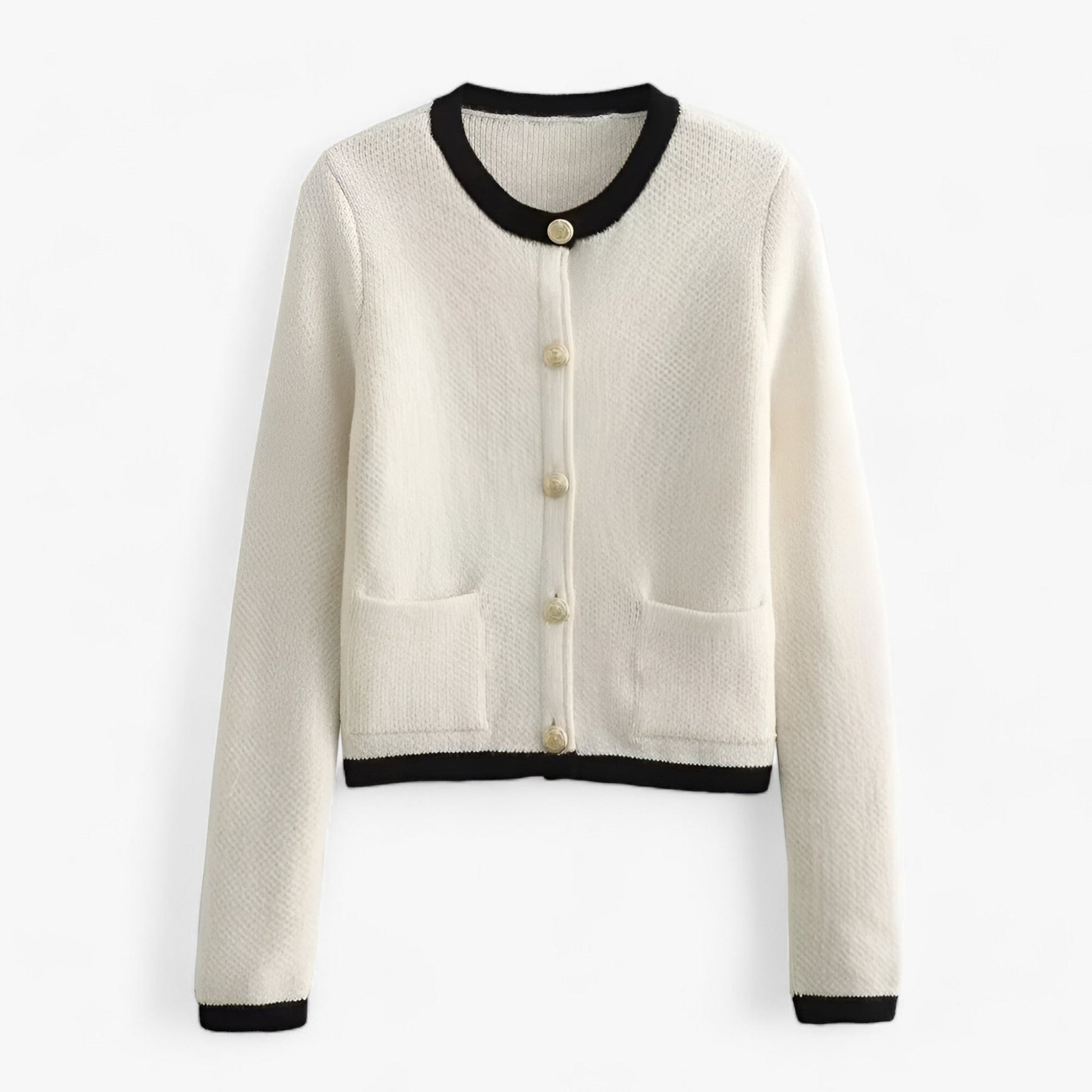 Kvinnors Lång Kofta Stickad Slim Fit Polyester-4