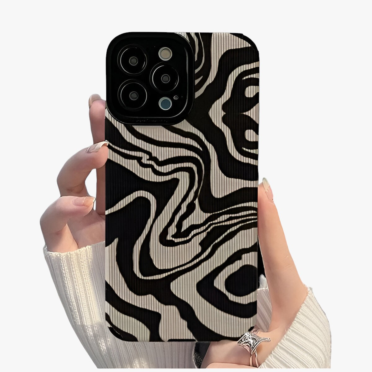 iPhone Skal Zebra Stripe Hårdplast Skyddande Mobilskal-2