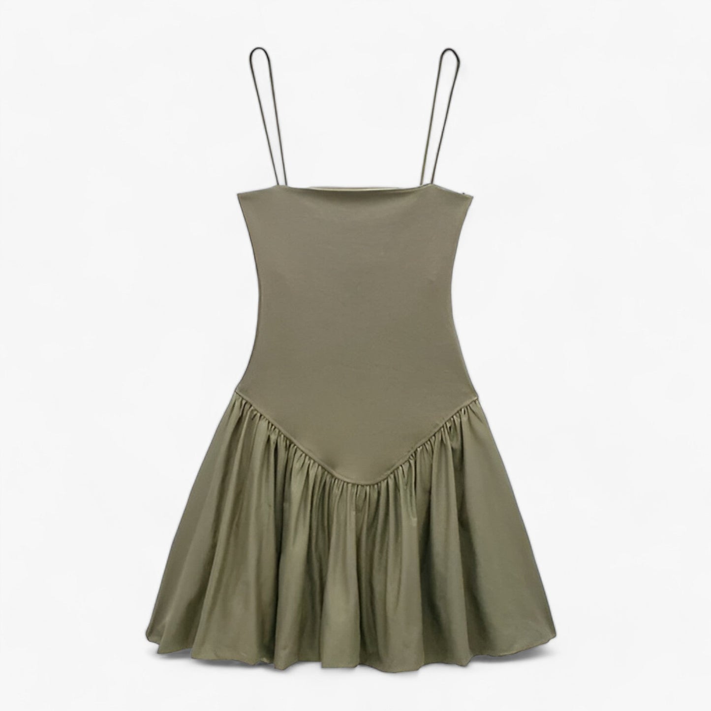 Kvinna Mini Klänning Monokrom Design Lätt Material 6