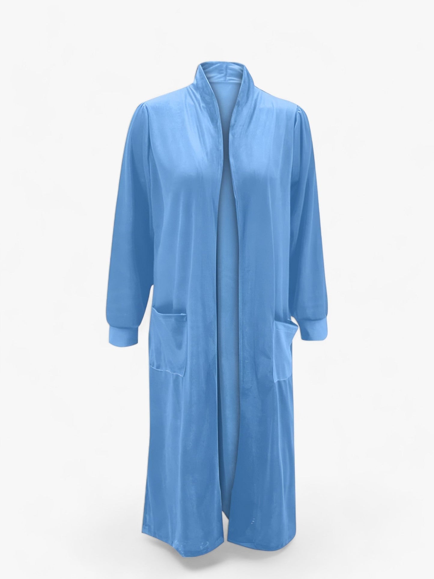 Lång Jacka Dam i Elegant Polyester med Reverskrage för Vår och Höst – Flera Storlekar 9