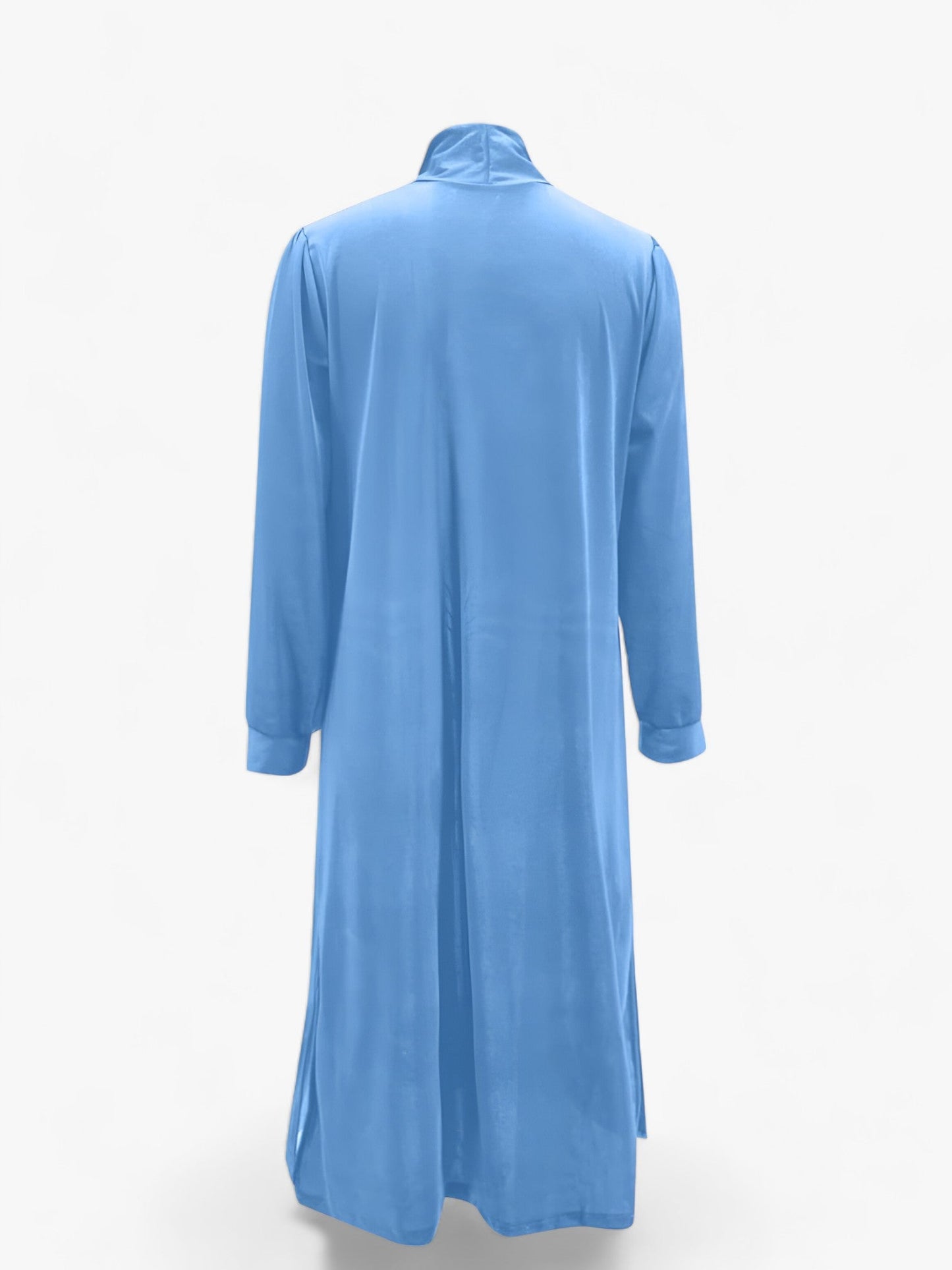 Lång Jacka Dam i Elegant Polyester med Reverskrage för Vår och Höst – Flera Storlekar 5