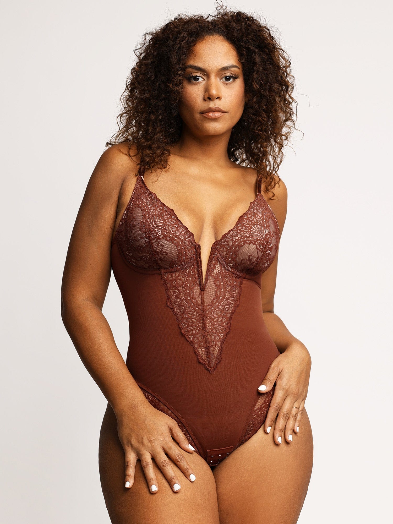 Dam Bodysuit i Spets med Elegant Design och Bekväm Passform-2