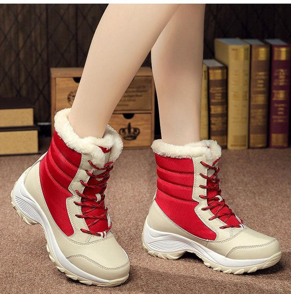 Herrar Snöstövlar Vattentåliga med Värmeisolering Syntetisk-3