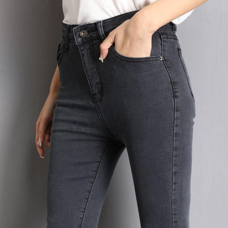 Variant image for Dam Jeans Hög Midja Stretch Klassisk Stil Bomull Polyester-14