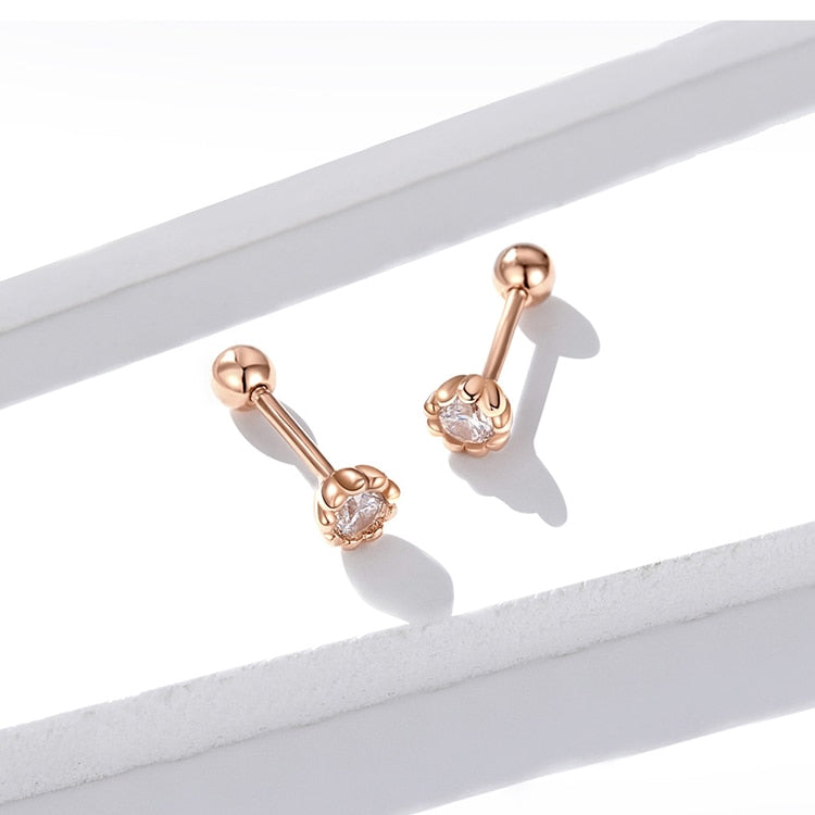 Kvinnors Örhängen Modern 925 Sterling Silver Roséguld-5