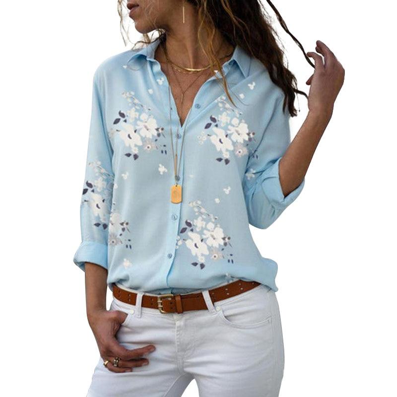 Dam Chiffongblus Elegant Polyester för Vardags och Fest-1