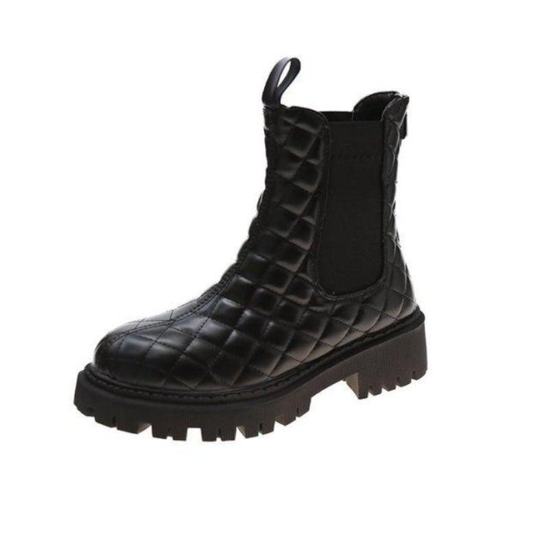 Variant image for Dam Stövlar Hög Axel Eco Leather Elastiska Insatser för Komfort-5