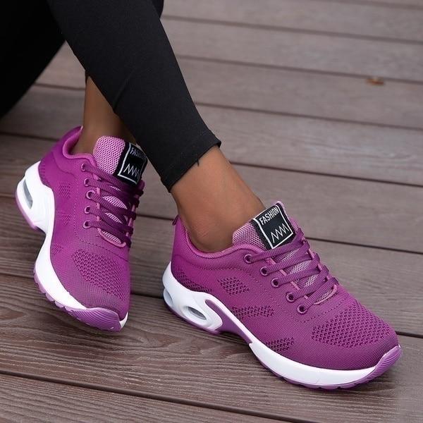 Kvinnors Sneakers Sportiga Mesh Lätta Andningsbara 8