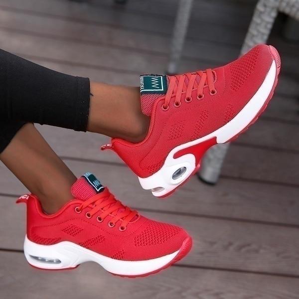 Kvinnors Sneakers Sportiga Mesh Lätta Andningsbara 9