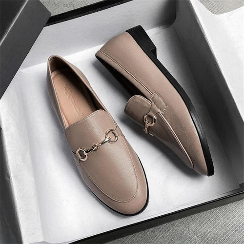 Dam Glidande Skor Minimalistisk Eco Leather-1