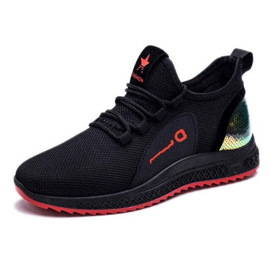 Dam Sneakers Andningsbar Mesh Sportig Design Lätt och Flexibel-1