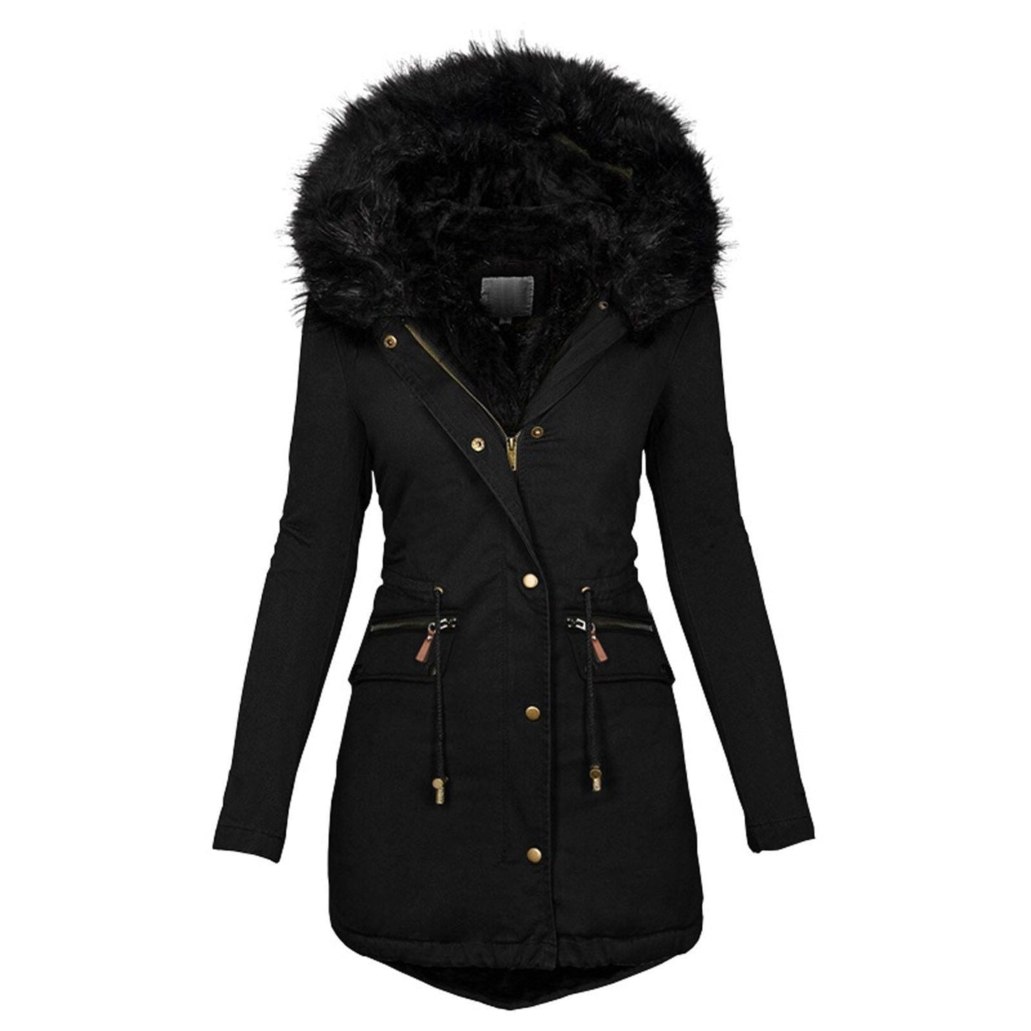 Variant image for Vinterjacka Dam Parkas med Syntetisk Päls och Elegant Midja-33