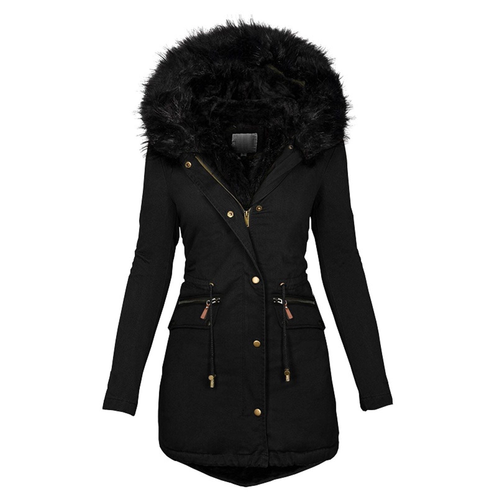 Variant image for Vinterjacka Dam Parkas med Syntetisk Päls och Elegant Midja-33