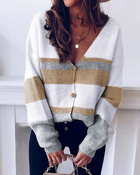 LÄng Kofta Dam Oversized Bomull Polyester-1