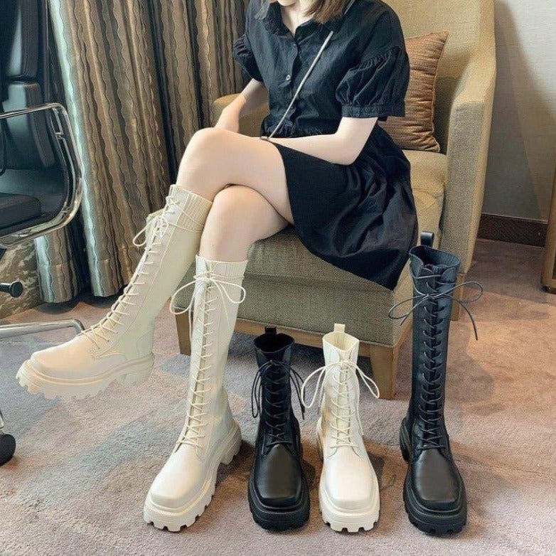 Dam Chelsea Stövlar Chunky Sula Ekosläder 4