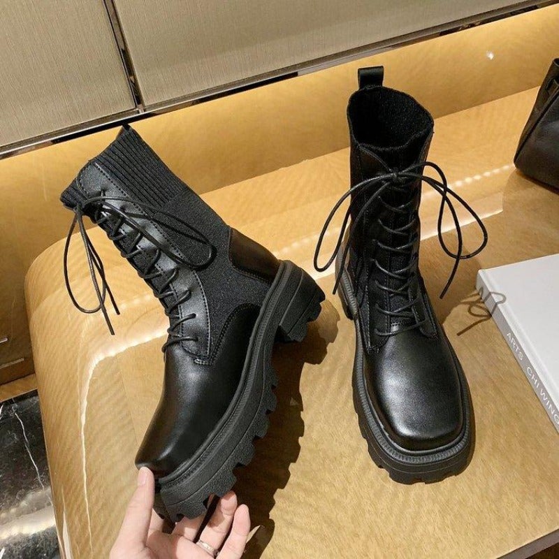 Dam Chelsea Stövlar Chunky Sula Ekosläder 5