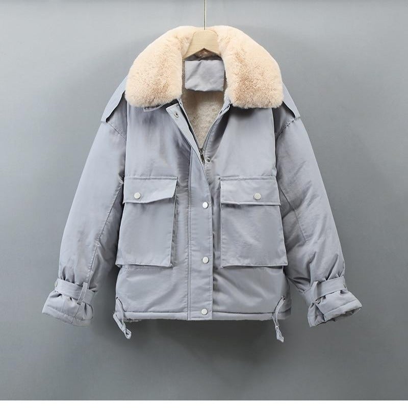 Variant image for Damjacka Parka Avslappnad Syntetisk Päls Bomull Polyester-17