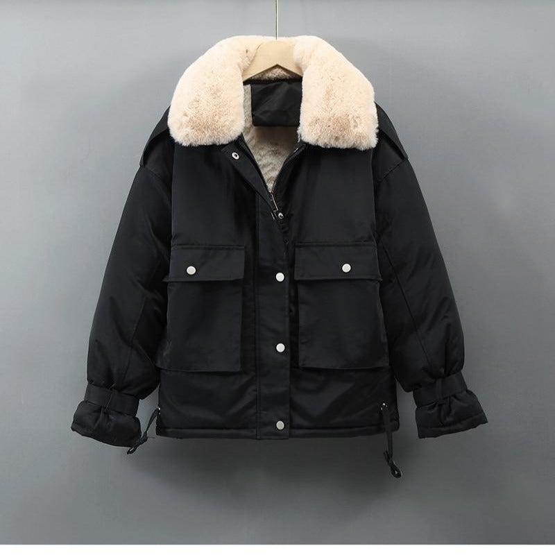 Variant image for Damjacka Parka Avslappnad Syntetisk Päls Bomull Polyester-21