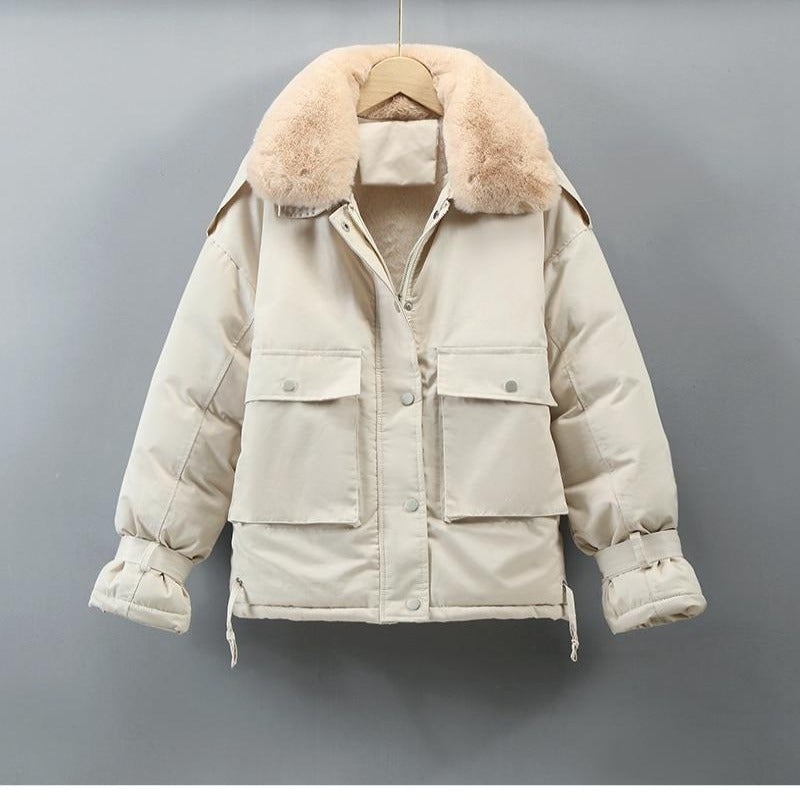 Variant image for Damjacka Parka Avslappnad Syntetisk Päls Bomull Polyester-6