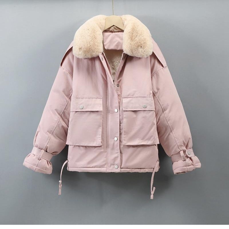 Variant image for Damjacka Parka Avslappnad Syntetisk Päls Bomull Polyester-9