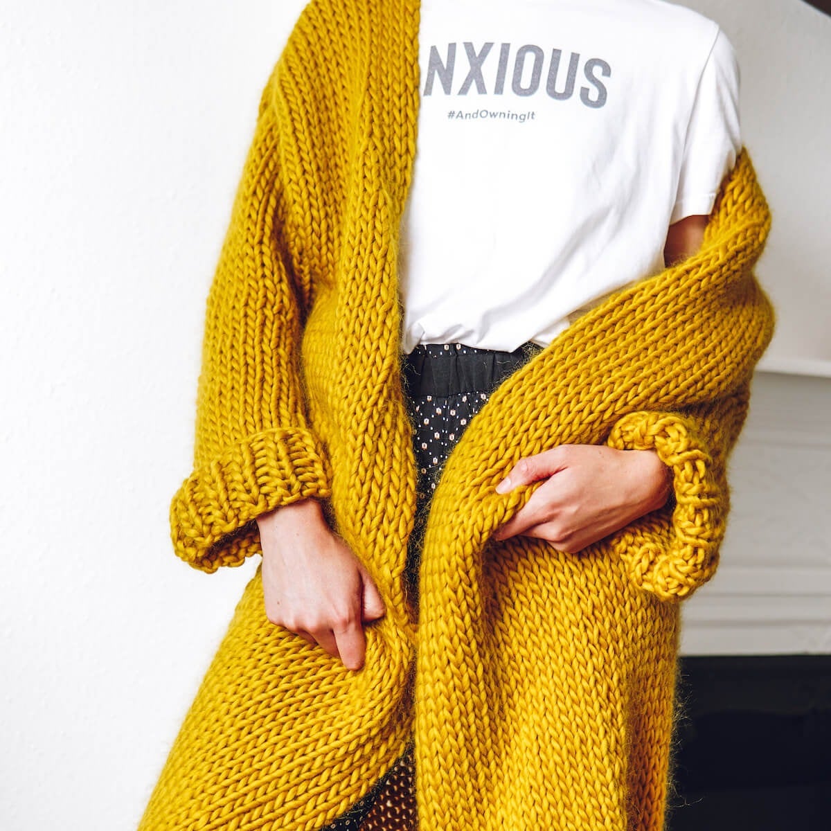 Stickad Dam Tröja Kuddly Mjuk Bomull-5