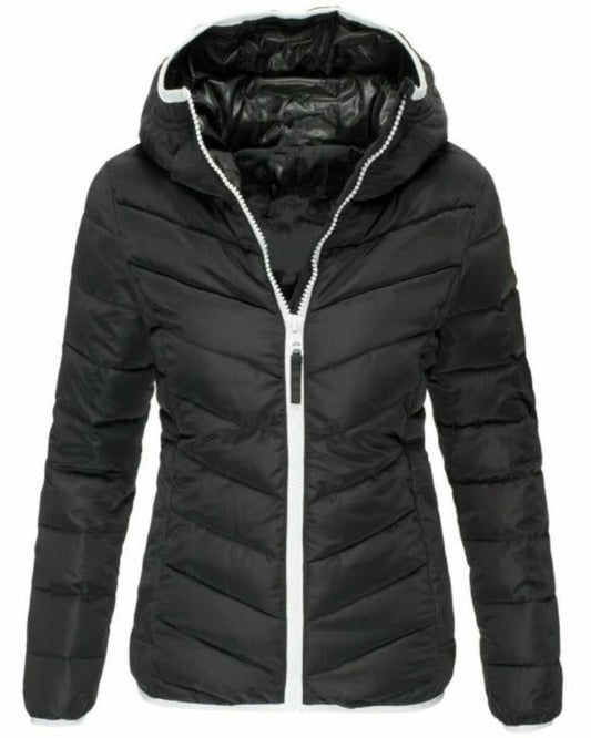 Dam Fritidsjacka Quiltrad Polyester och Bomull-1