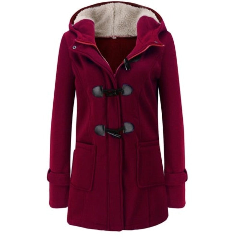 Dam Parkas Kort Figurvänlig Bomull-5