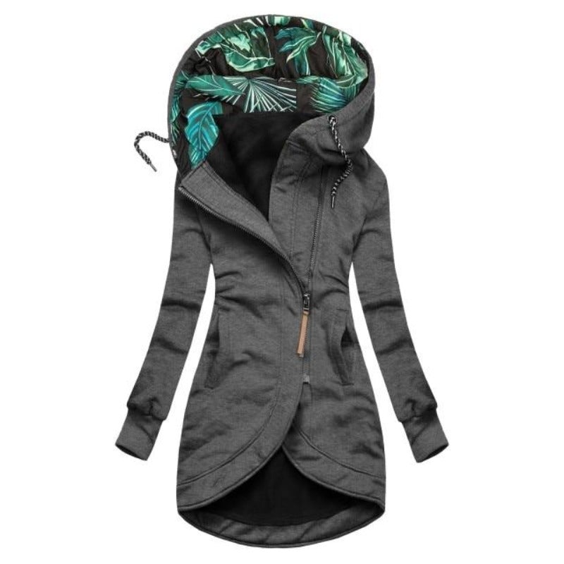 Variant image for Dam Lång Tröjjacka Sportig Bomull Polyester-11
