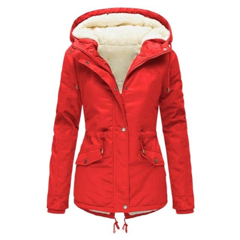 Variant image for Dam Parka Modern Design Justerbar Huva Bomull Polyester-1