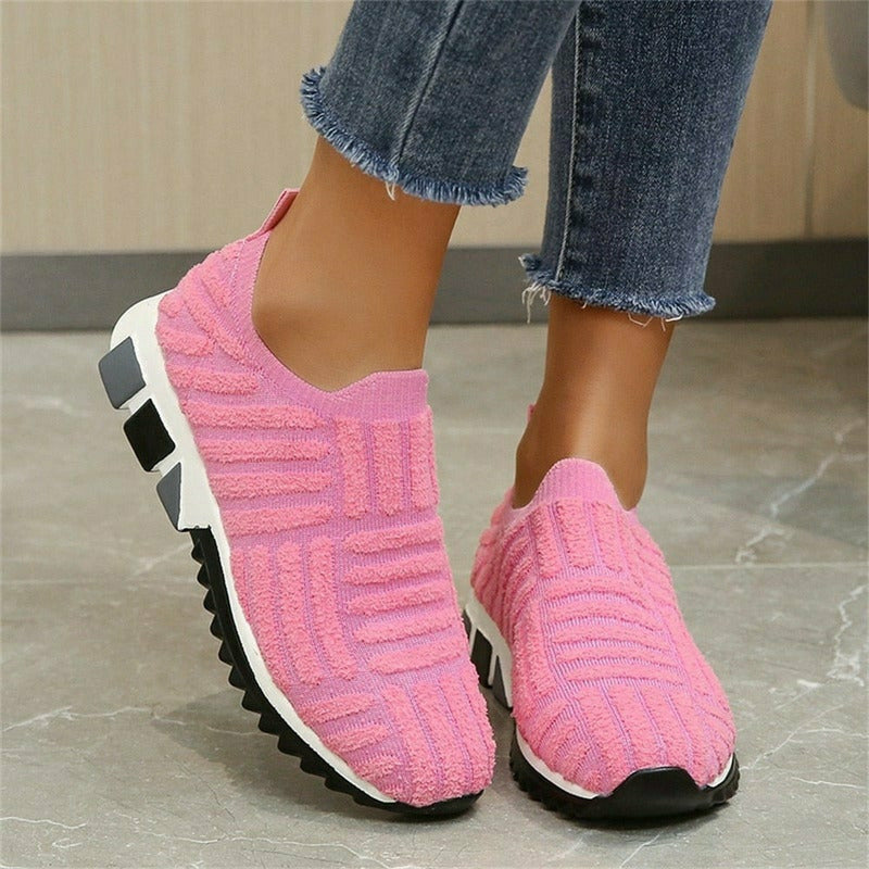 Variant image for Dam Sneakers Lätta Andningsbara PVC Slip-On Låg Modell-10