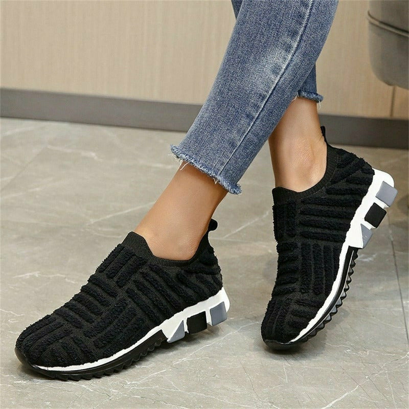 Dam Sneakers Lätta Andningsbara PVC Slip-On Låg Modell-2