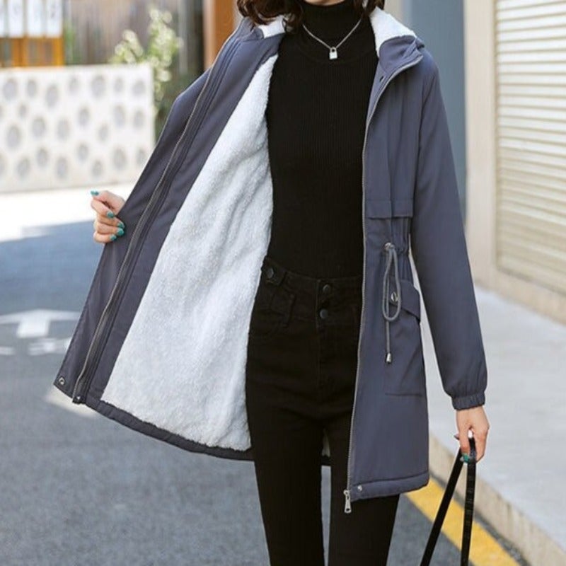 Variant image for Vinterjacka Dam Parkas Syntetisk Päls Bomull Polyester-11