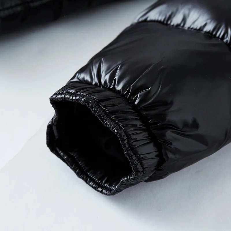 Damjacka Dunjacka Vattenavvisande Polyester Glänsande Svart 3