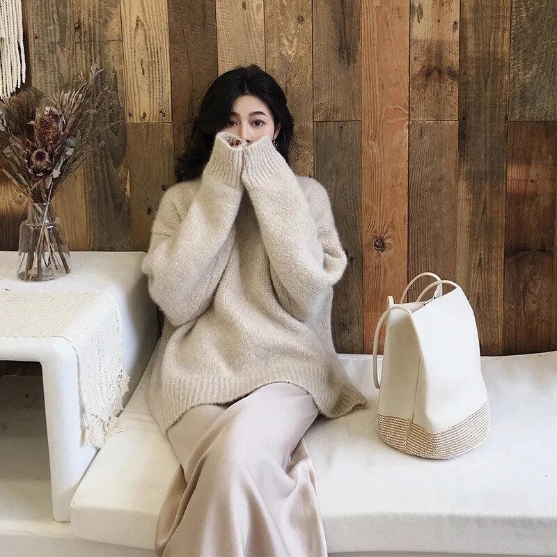 Variant image for Dam Långärmad Tröja Mjuk Stickad Kvalitet Tidlös Design-13