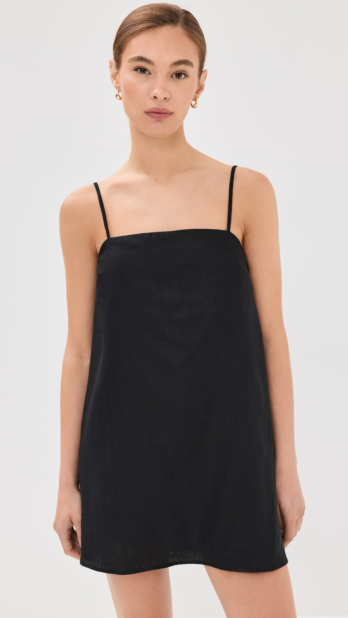 Fina Dam Klänningar Spaghettiband Lätt Bomull-4