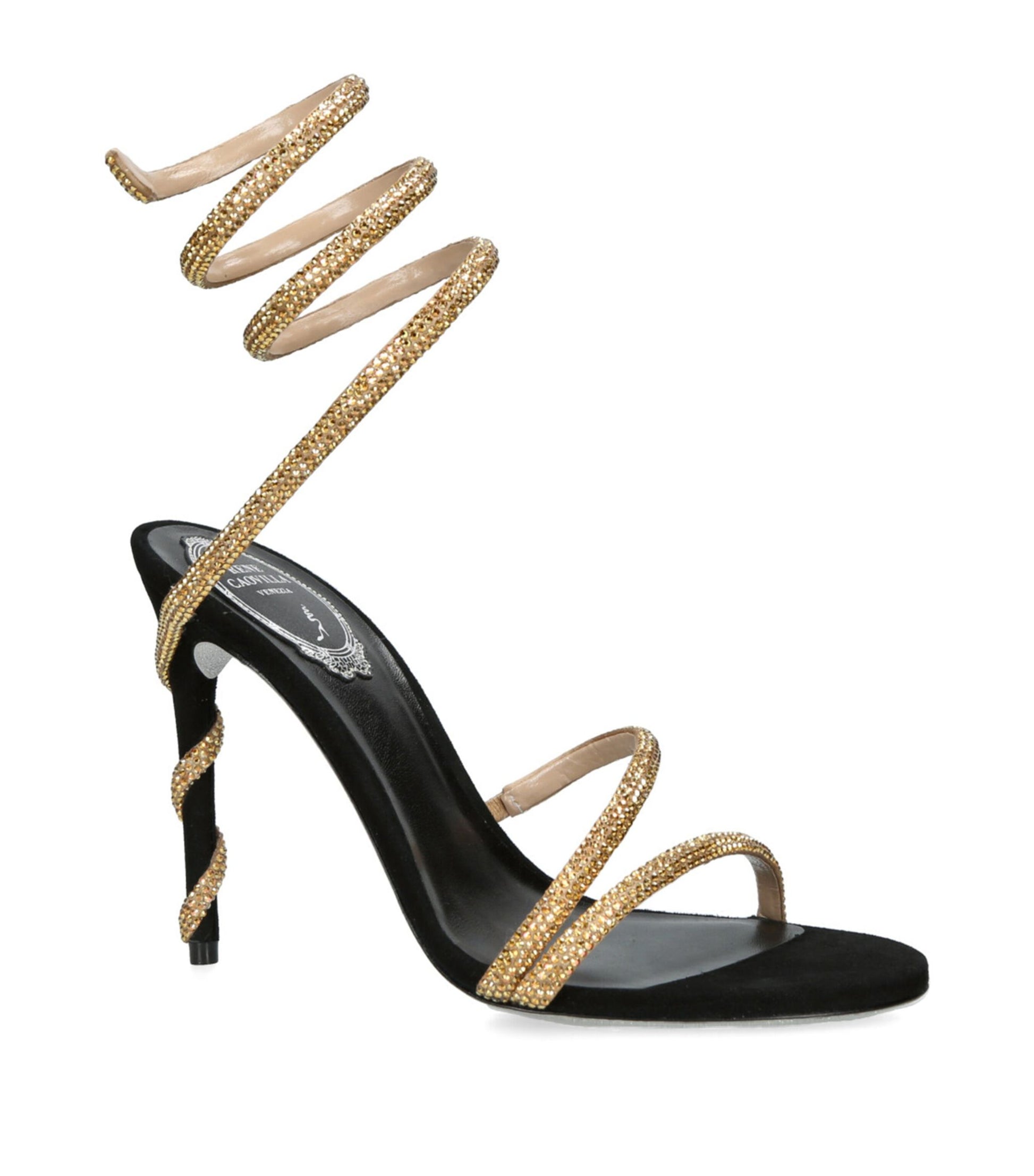 Kvinnors Stilettos Ormdesign Läder Hög Klack-3