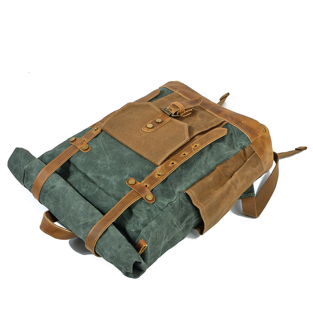 Unisex Ryggsäck Wolff-Top Vaxad Bomullsduk-6