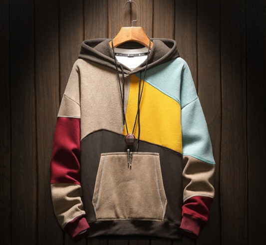 Herr Hoodie Mjuk Fleece Stilren Design 1
