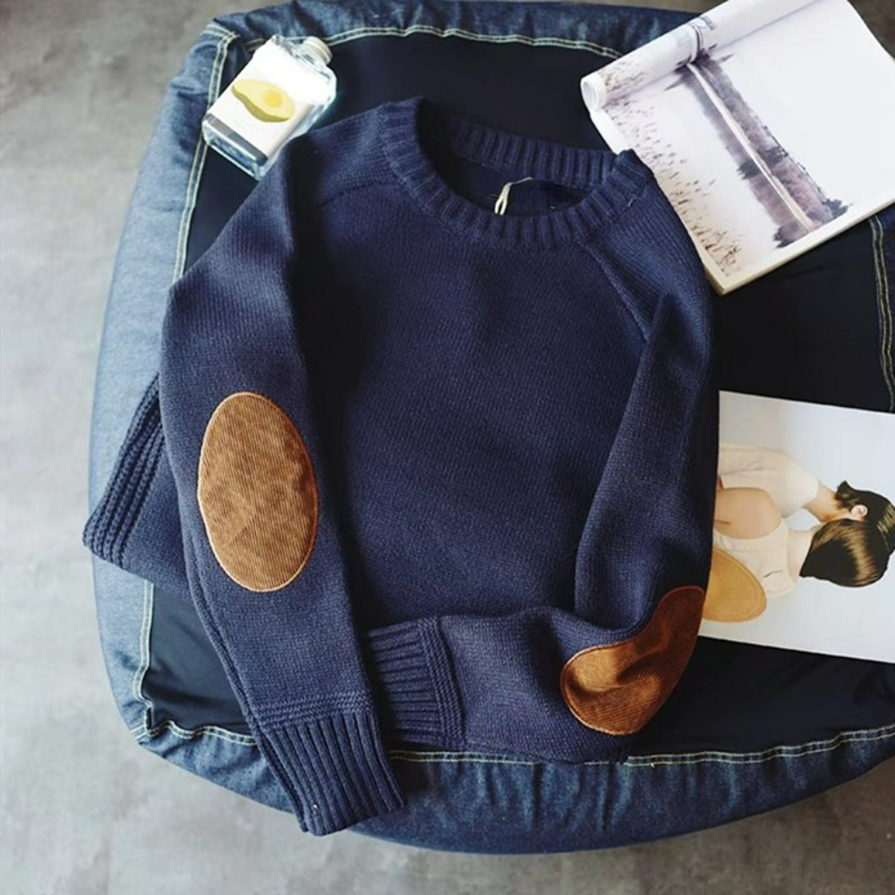 Mäns Stickad Tröja Urban Stil Högkvalitativ Akrylblandning-4