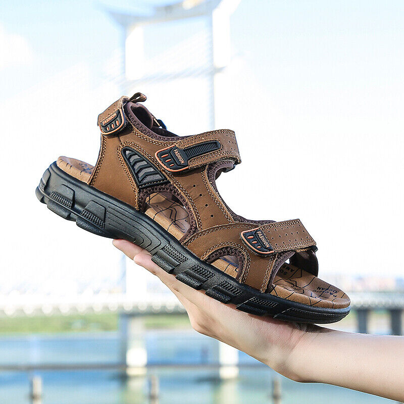 Herr Sandaler Flexibel Design Hög Kvalitet Ergonomisk Ventilerad-4