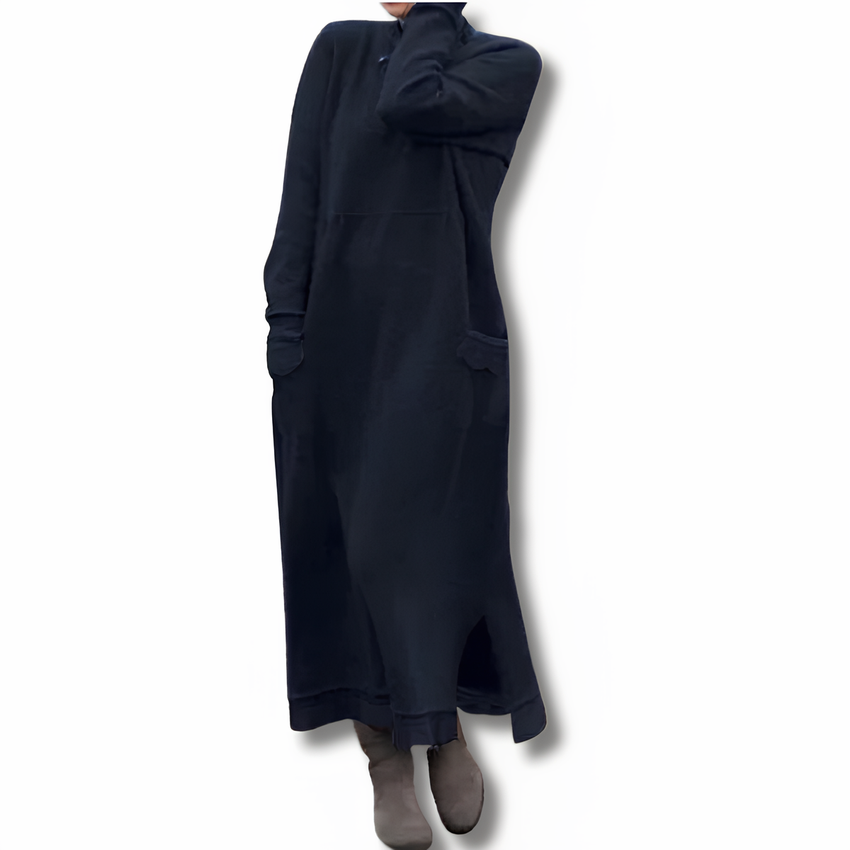 Variant image for Dam Klänning Lång Mjuk Stickad Elegant Silhuett-46