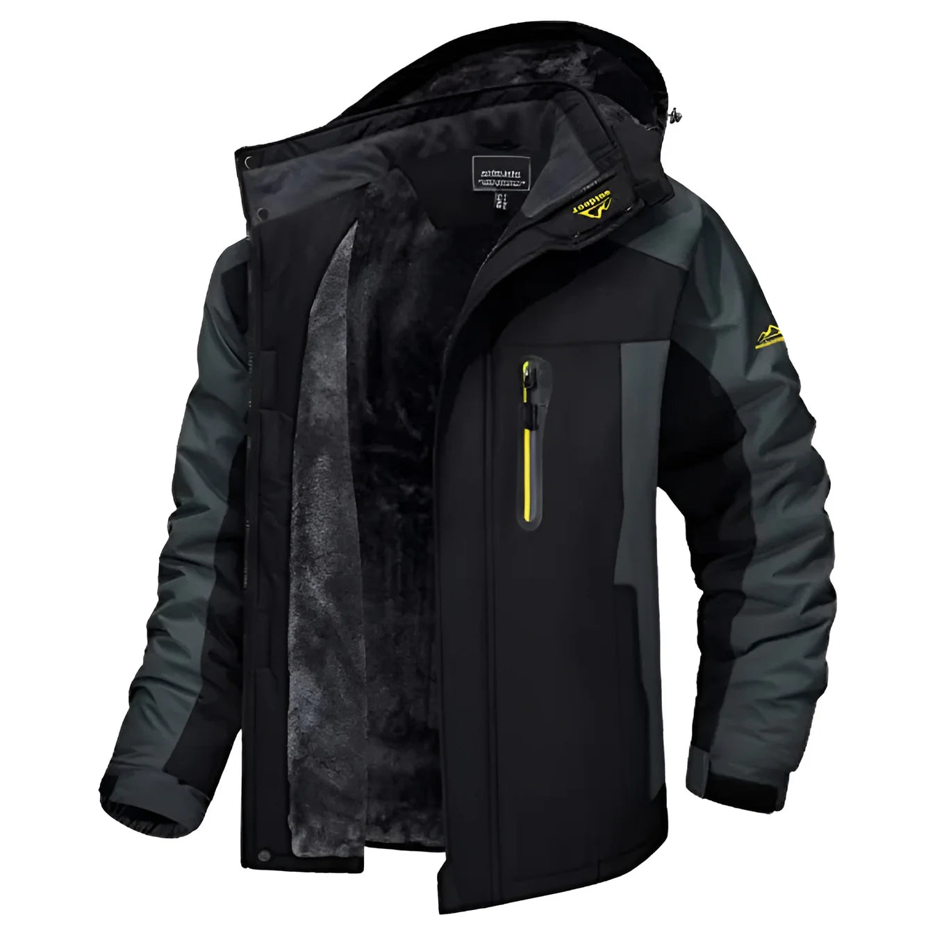 Herr Utomhusjacka Vattentät Vindskyddande Polyester Modern Silhuett-4